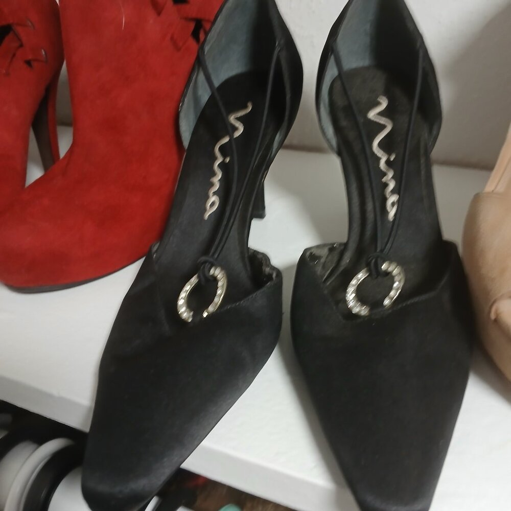 Nina black dress heels